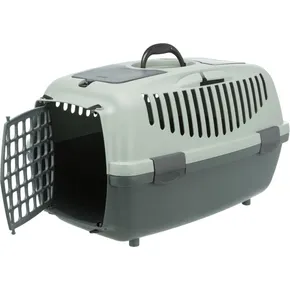 Be Eco Capri 3 transportný box, S: 40 x 38 x 61 cm, antracit / šedo-zelená (max. 12kg)